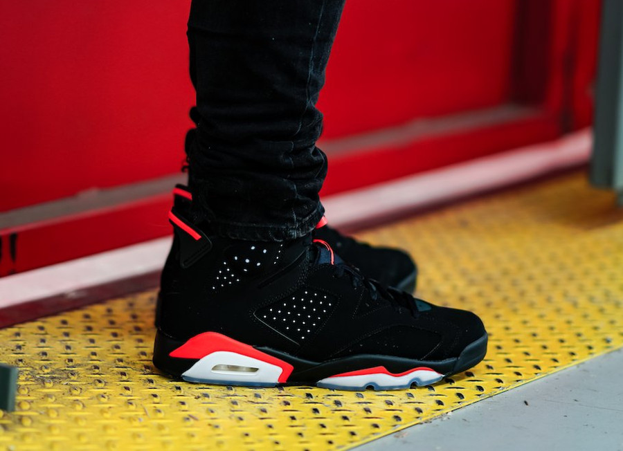 air jordan retro 6 noir et rouge