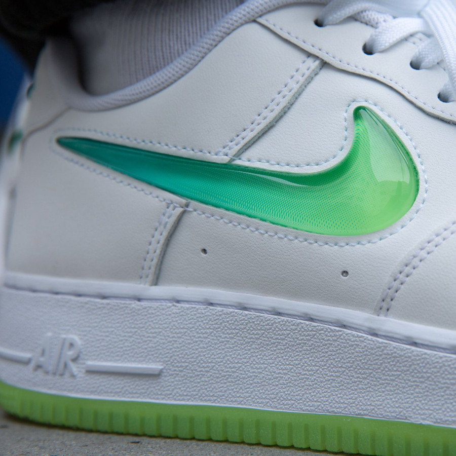 nike air force 1 premium jelly green