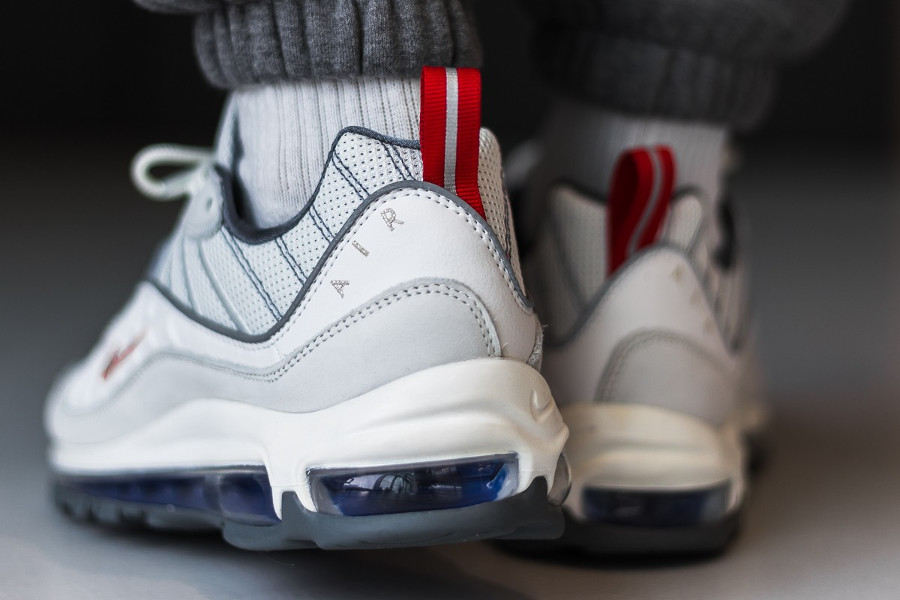 air max 98 blanc gris