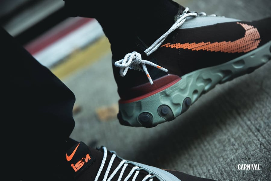 nike ispa react low velvet brown