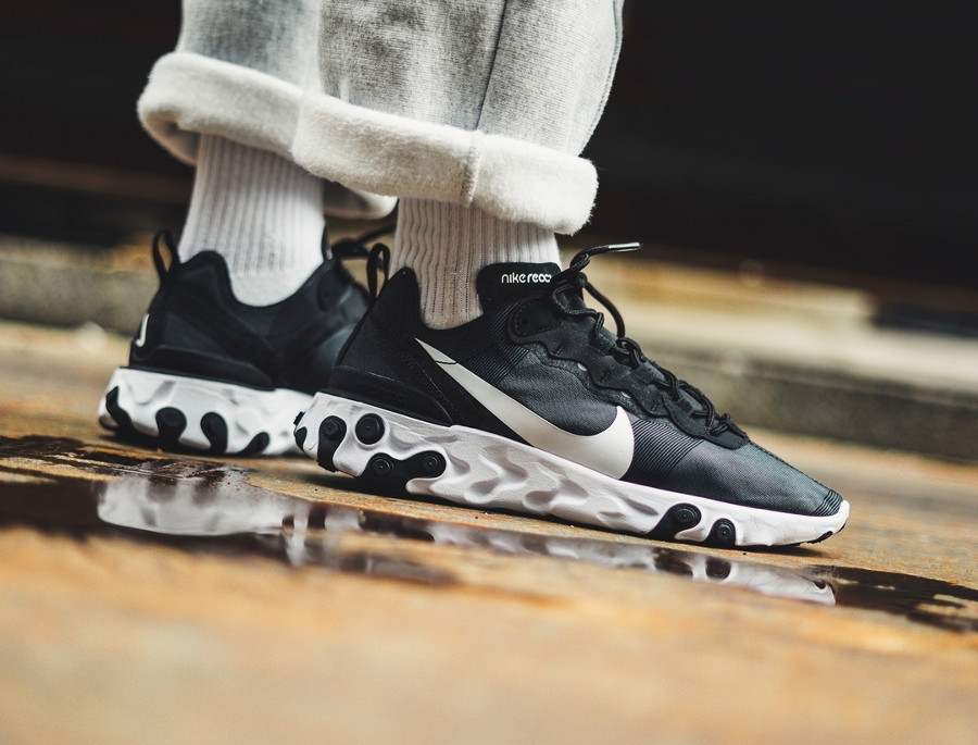 nike react element 55 on feet