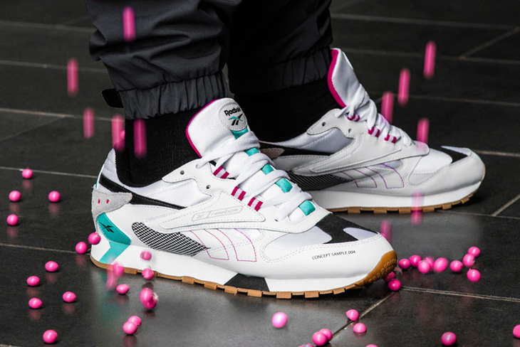 Reebok Classic Leather ATI 90s Aztrek White Teal Pink