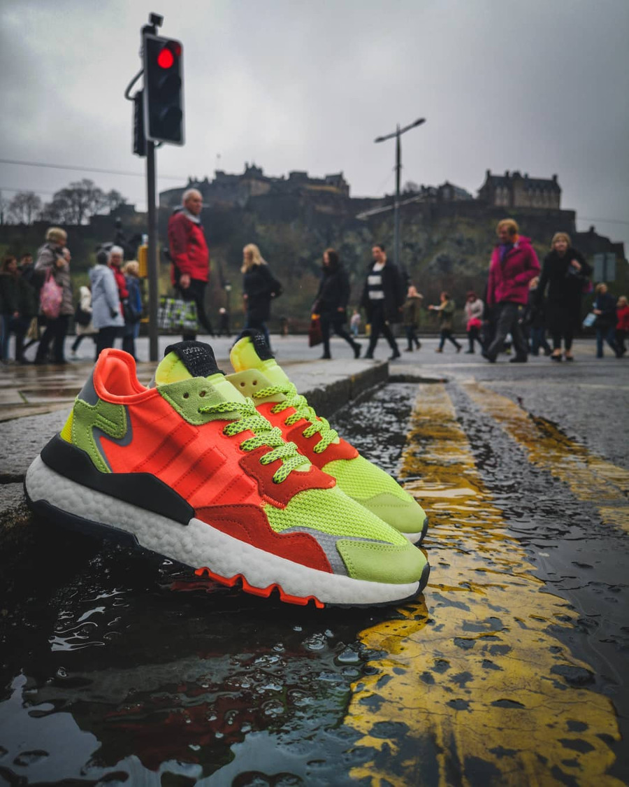 adidas nite jogger jaune fluo