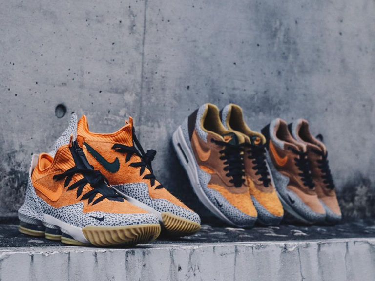 Nike Lebron 16 Low AC Atmos Safari Kamquat Black (1)