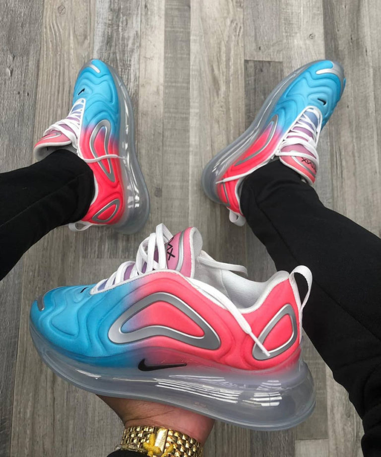 air max 720 rose et blanche