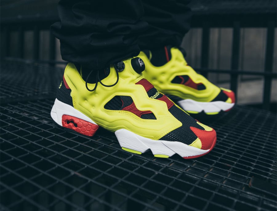 reebok insta pump fury og on feet