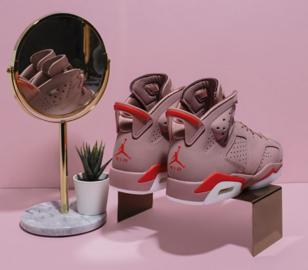 jordan 6 pink and white