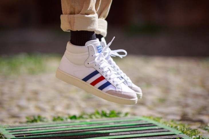 adidas americana hi blanc