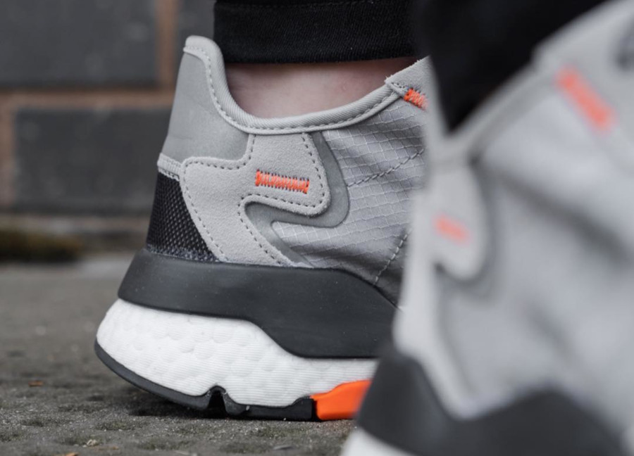 adidas nite jogger gris orange