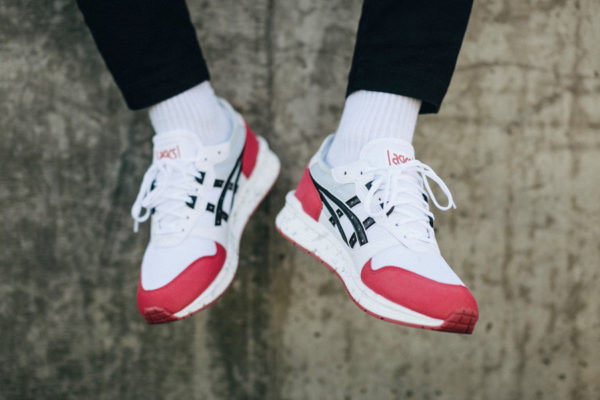 asics gel lyte white rouge