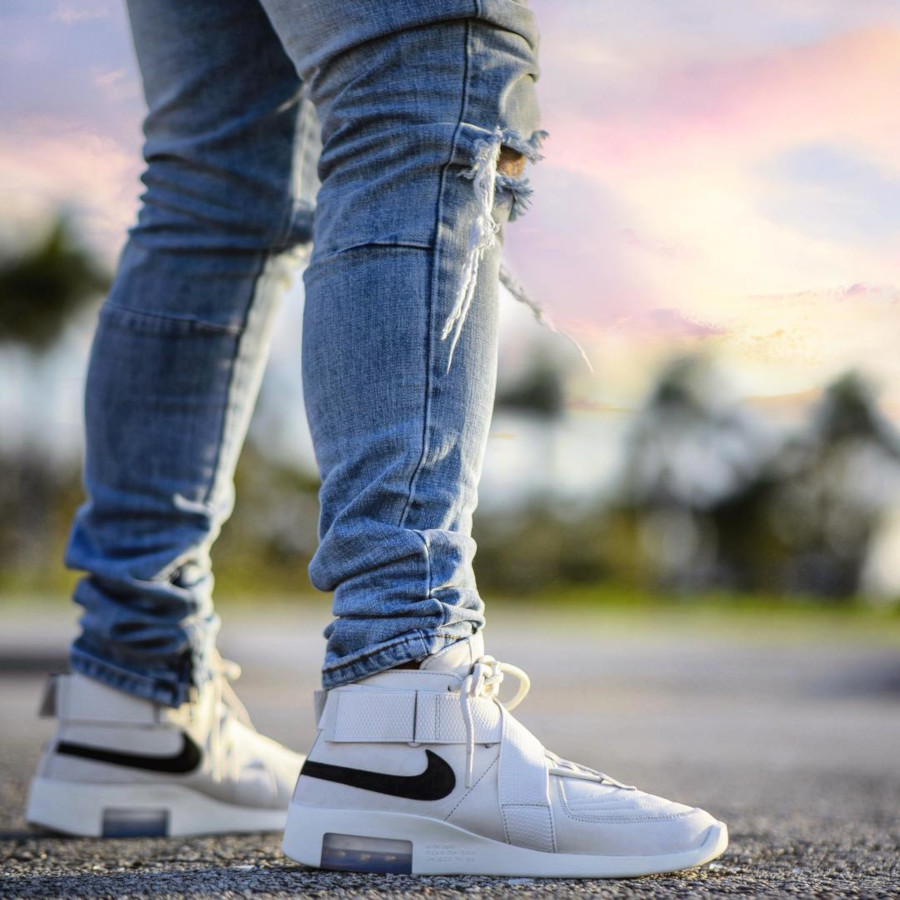 fear of god raid on feet