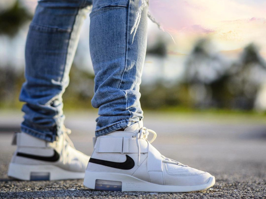 fear of god light bone on feet