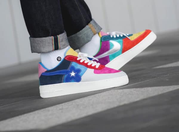 Nike Air Force 1 Multicolor What the Swoosh par BespokeIND (2)