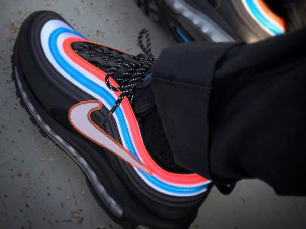 air max 97 neon seoul on feet