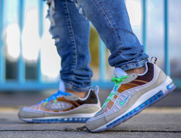 air max 98 nyc on feet