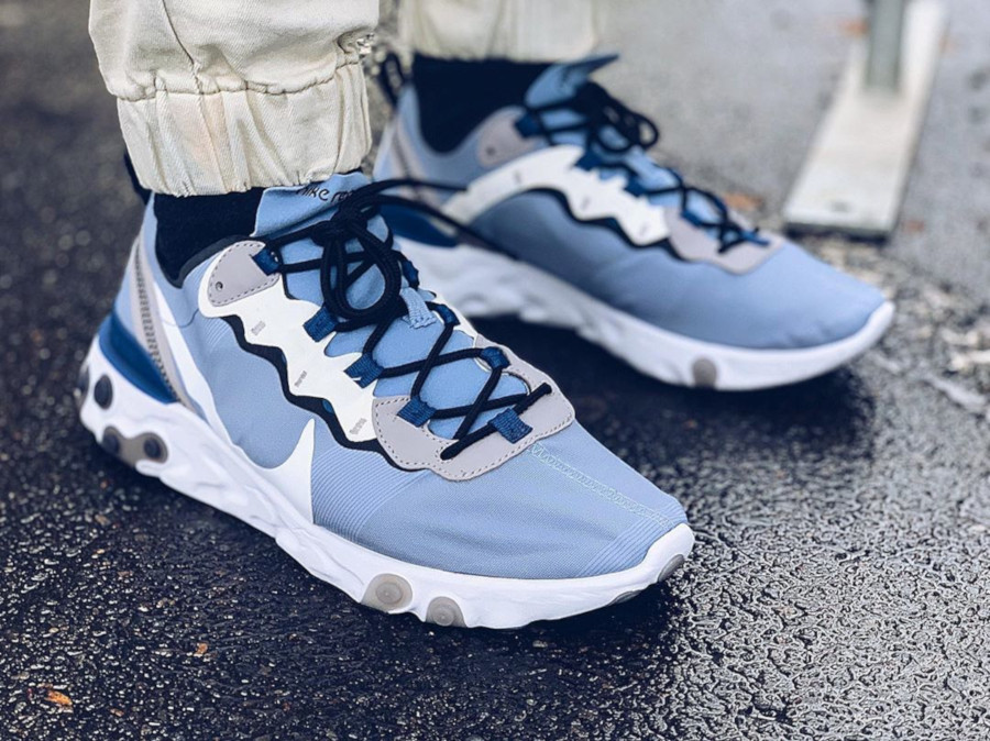 nike react element 55 indigo fog