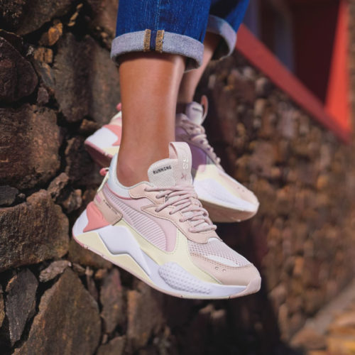 puma rs noir et rose