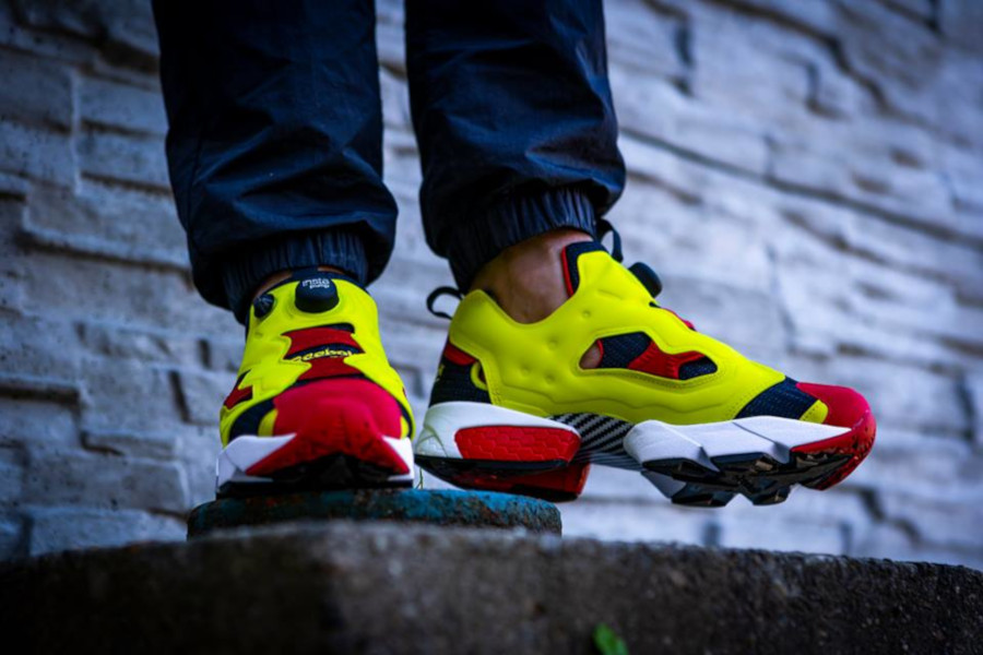 reebok insta pump jaune