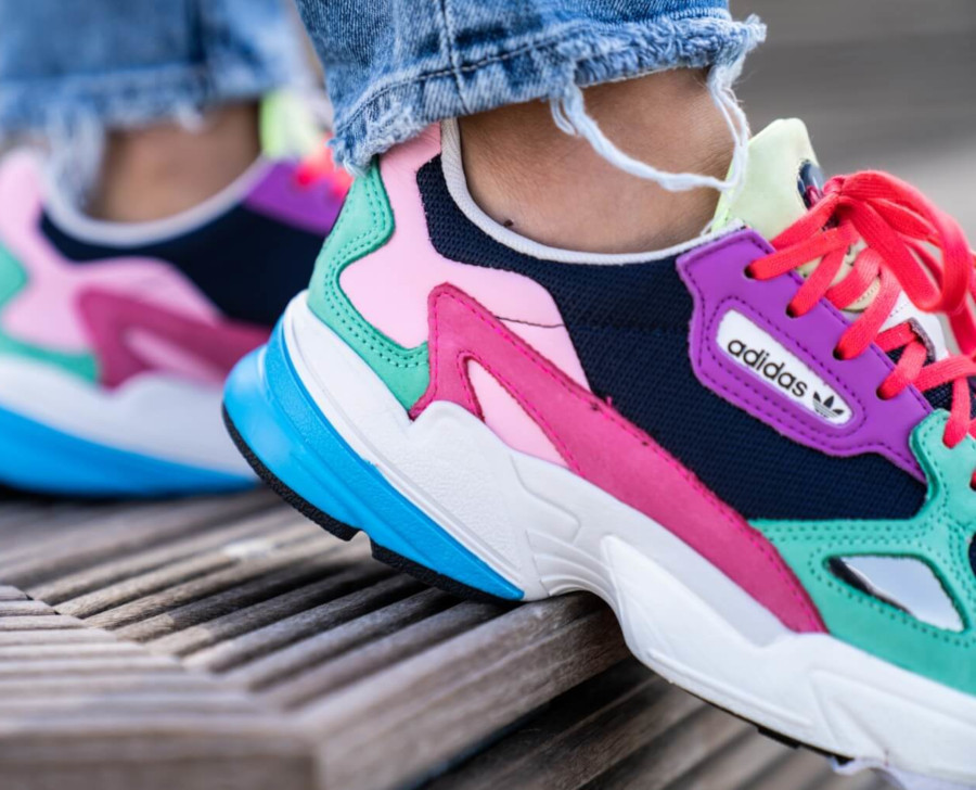 adidas w falcon multicolor