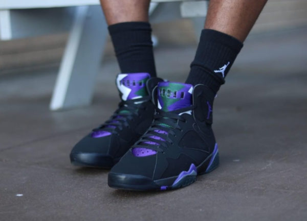 jordan 7 ray allen on feet