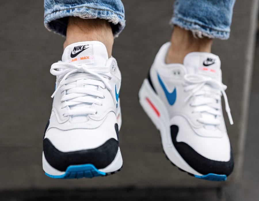 air max 1 blue and orange