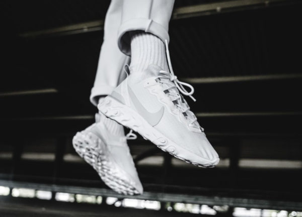 nike react 55 triple white