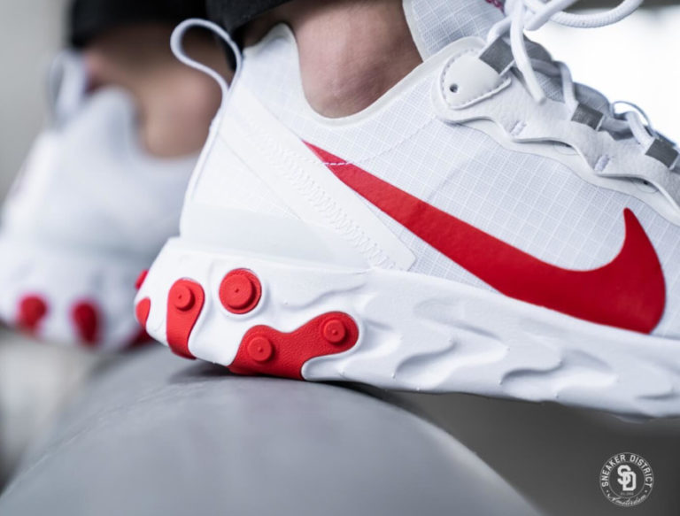 nike react element 87 femme rouge