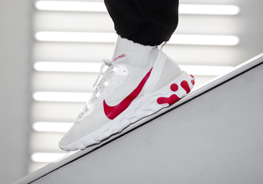 Faut il acheter la Nike React Element 55 SE White Red BQ6167 102