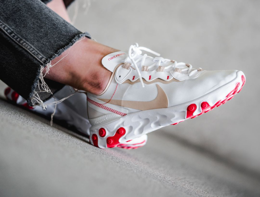 nike react element 55 white desert