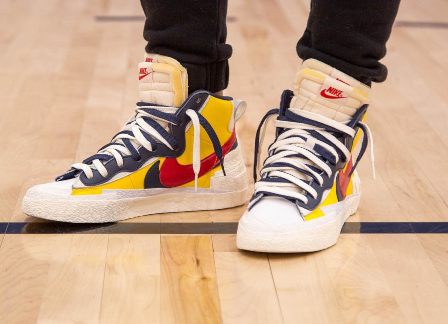 sacai x nike blazer mid varsity maize