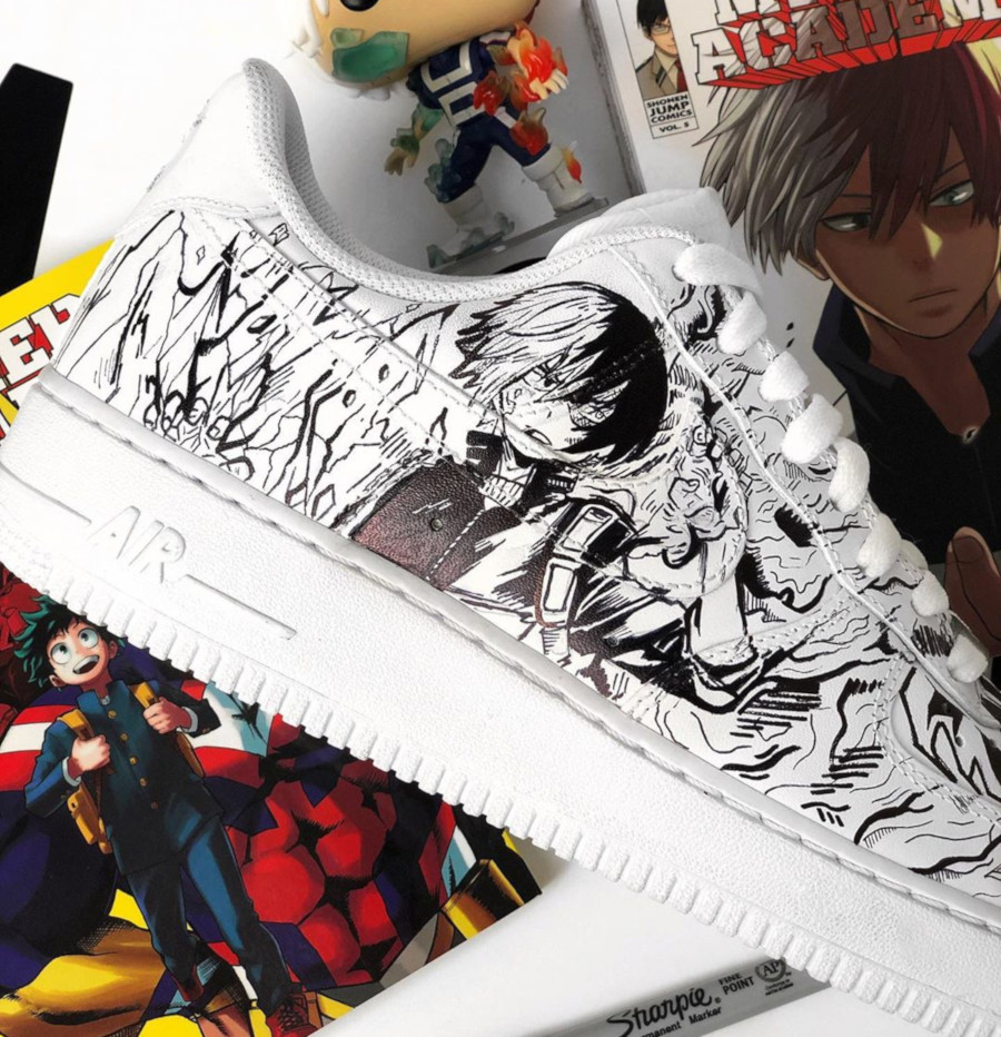 my hero academia custom nike sneakers