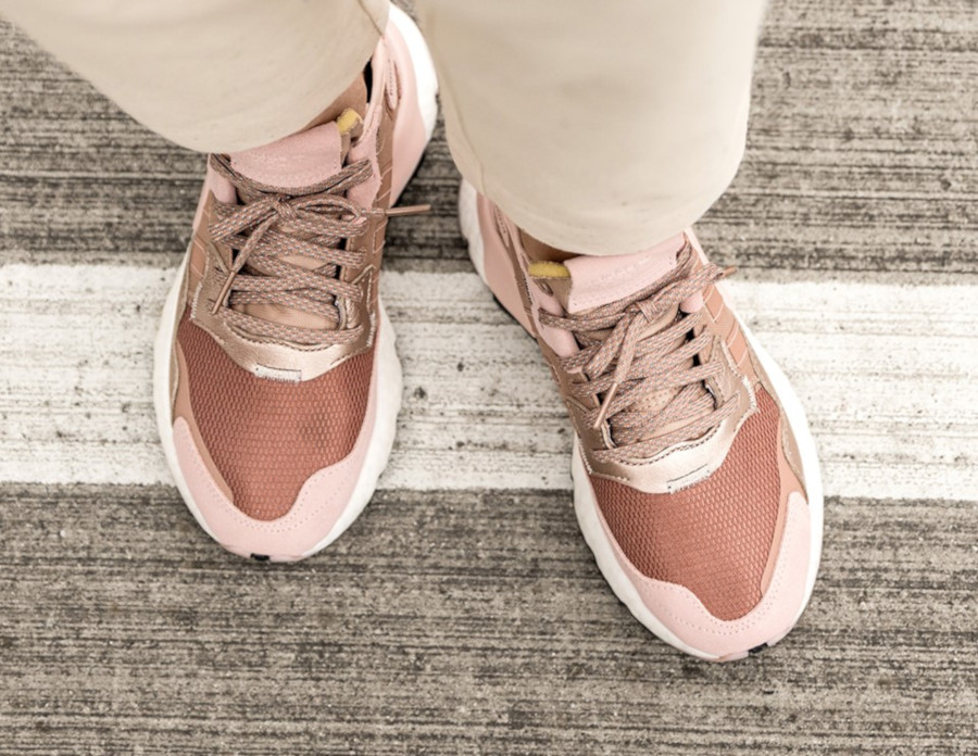 adidas nite jogger femme rose