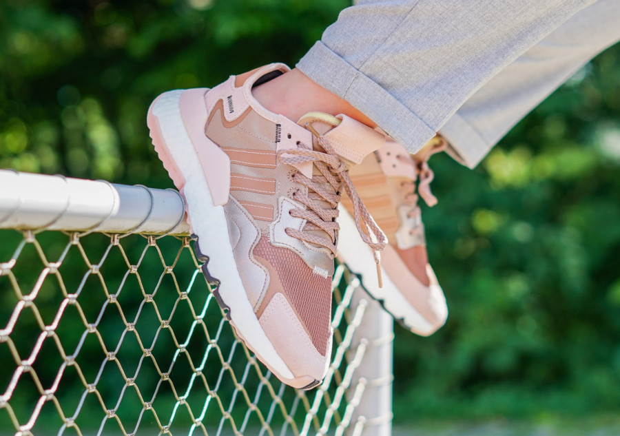 adidas nite jogger w rose gold metallic