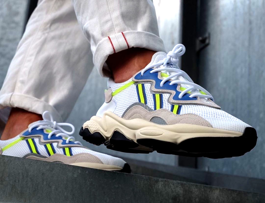 adidas ozweego blanche et fluo