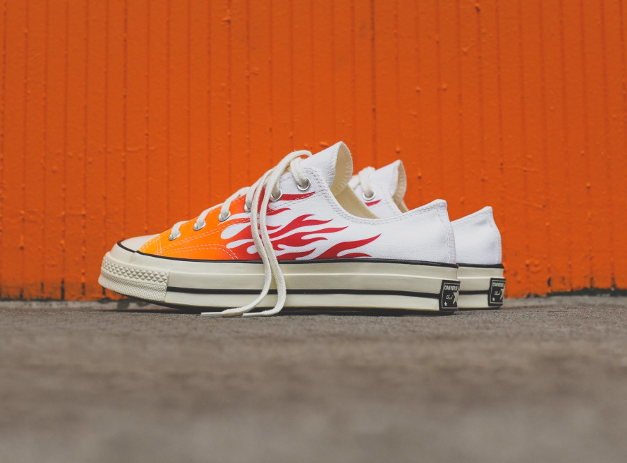 converse orange fluo