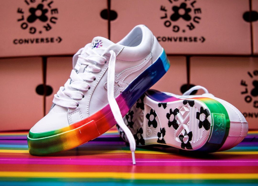 converse x golf le fleur rainbow