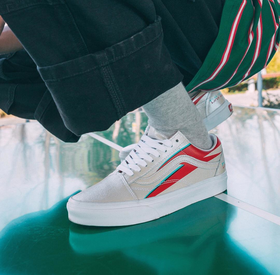 demasiado colchón Naturaleza Vans X David Bowie Aladdin Sane Old Skool Sneakers In White ASOS |  lupon.gov.ph