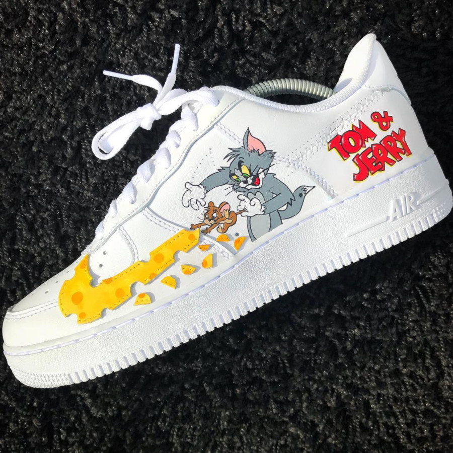 custom tom and jerry air force 1