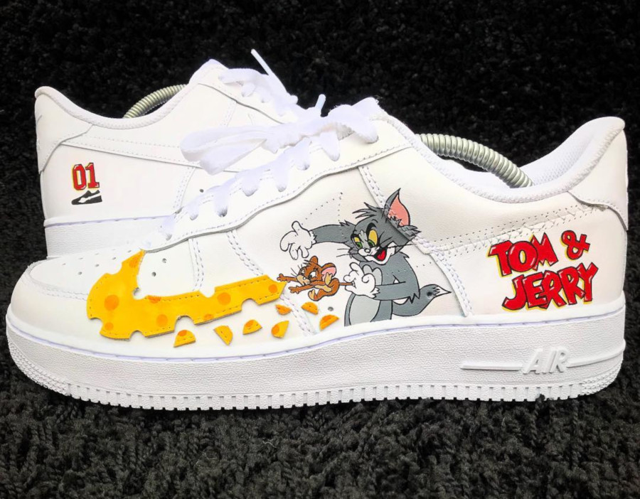 custom tom and jerry air force 1