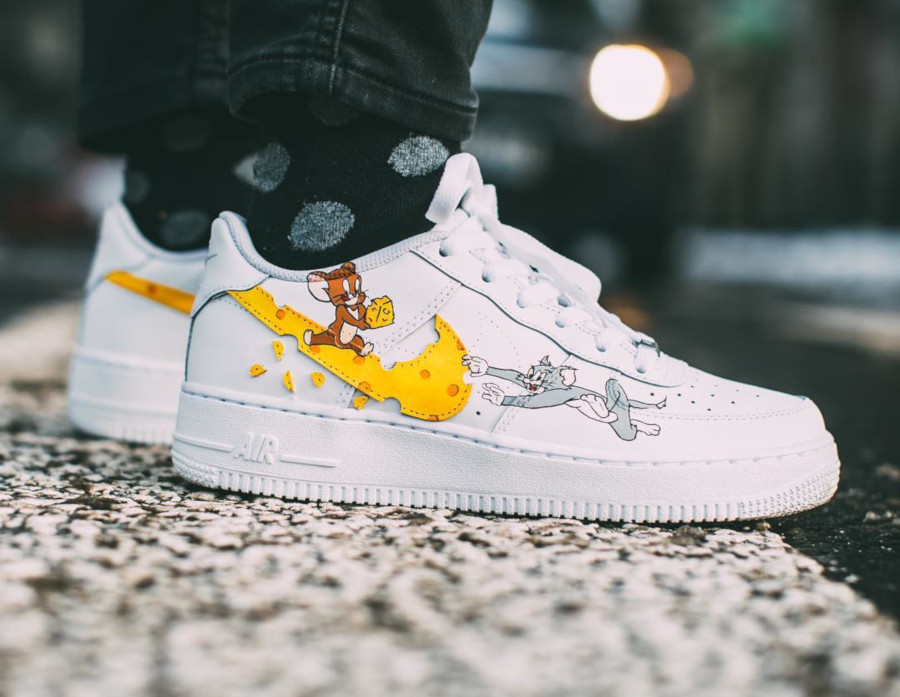 tom and jerry nike air force ones