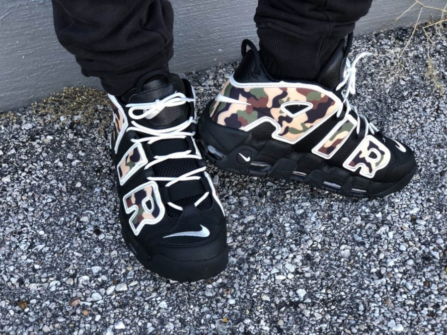 nike uptempo 96 on feet