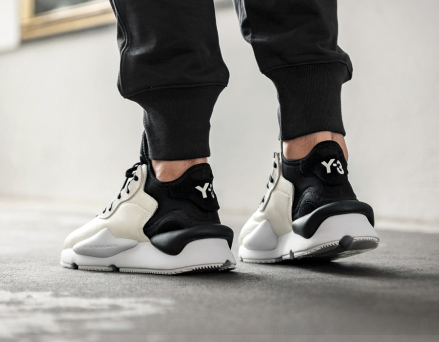 Adidas Yohji Yamamoto 3 Kaiwa blanc cassé et noire (3)