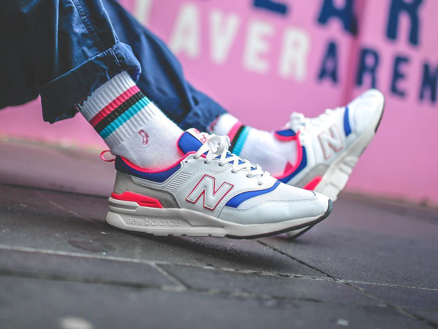 New Balance 997H White Laser Blue CM997HAJ pas cher