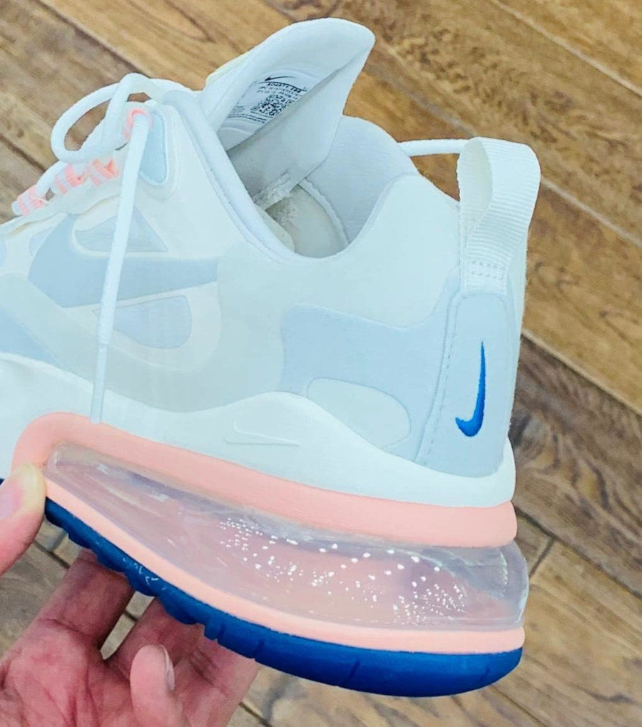 nike 270 bleu et rose