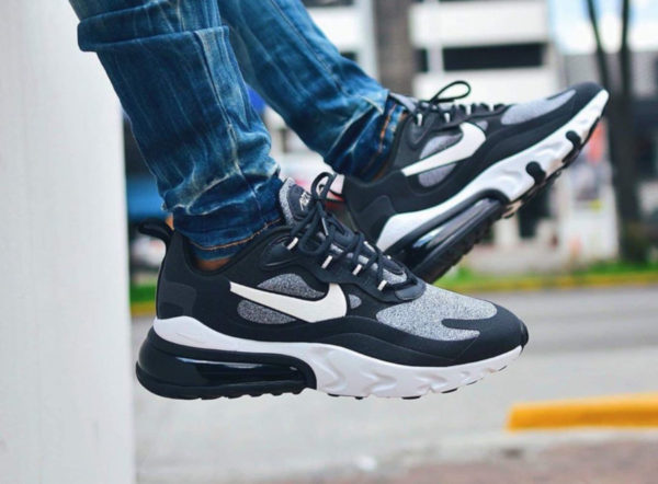 air max 270 react black grey