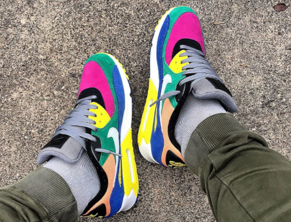 nike air max 90 viotech on feet