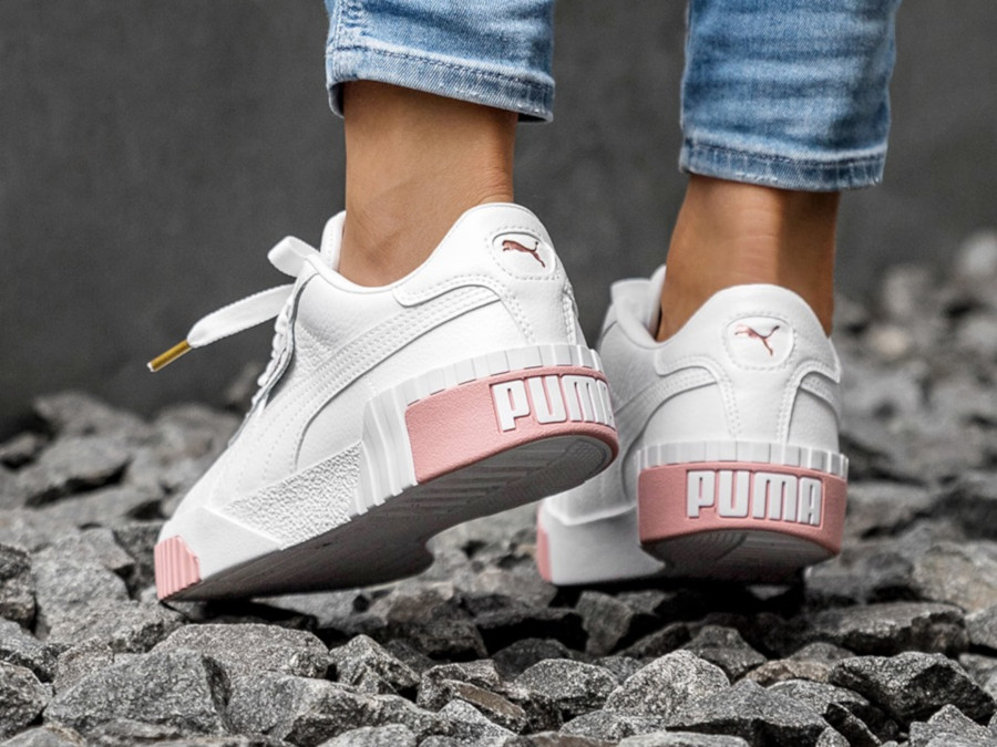 puma cali rose et rouge