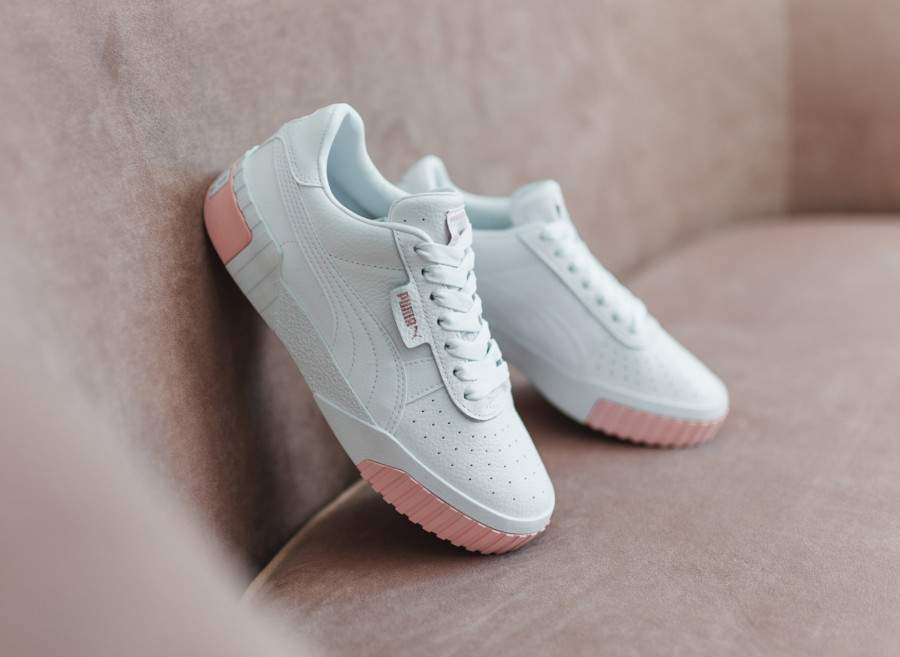 Puma cali blanche rose outlet