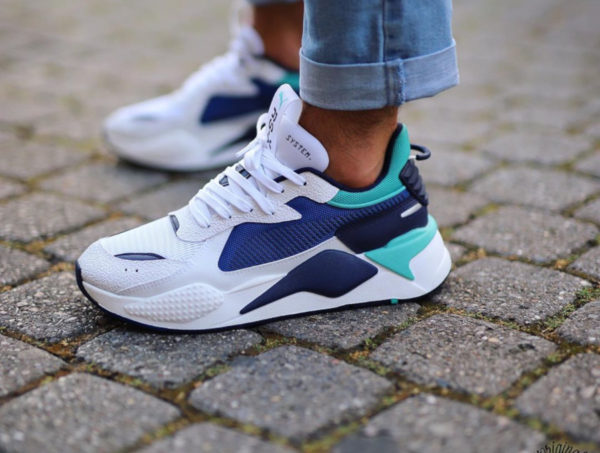 Puma RS-X Hard Drive White Galaxy Blue 369818-02