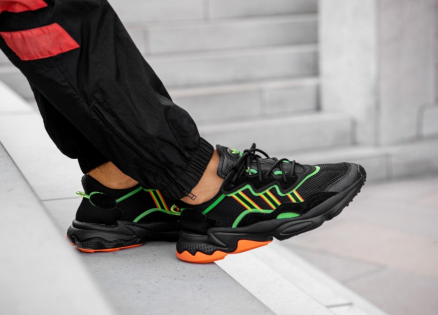 adidas ozweego black green